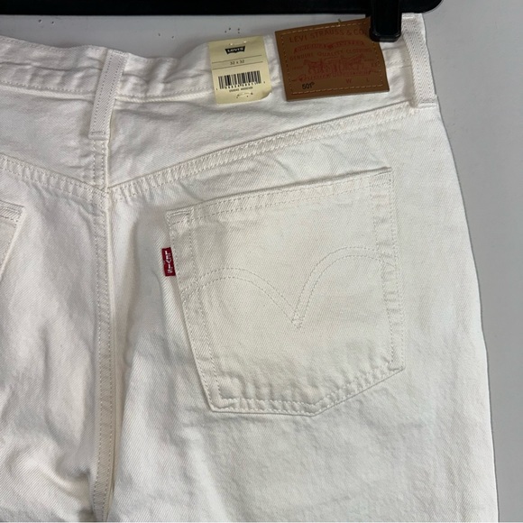Levi’s 501 Original High Rise Straight Leg Jeans in Yacht Time Size 32 - Picture 4 of 11